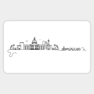 Dominician City Signature Magnet